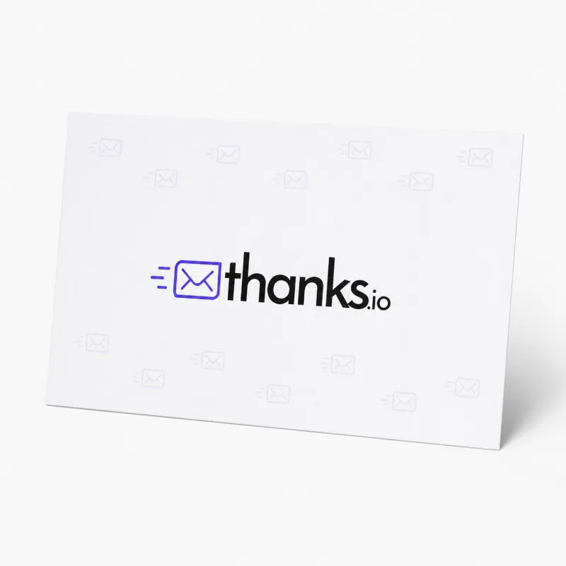 Thanks.io postcard front