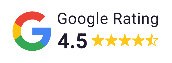 Google Rating 4.5 out of 5 stars
