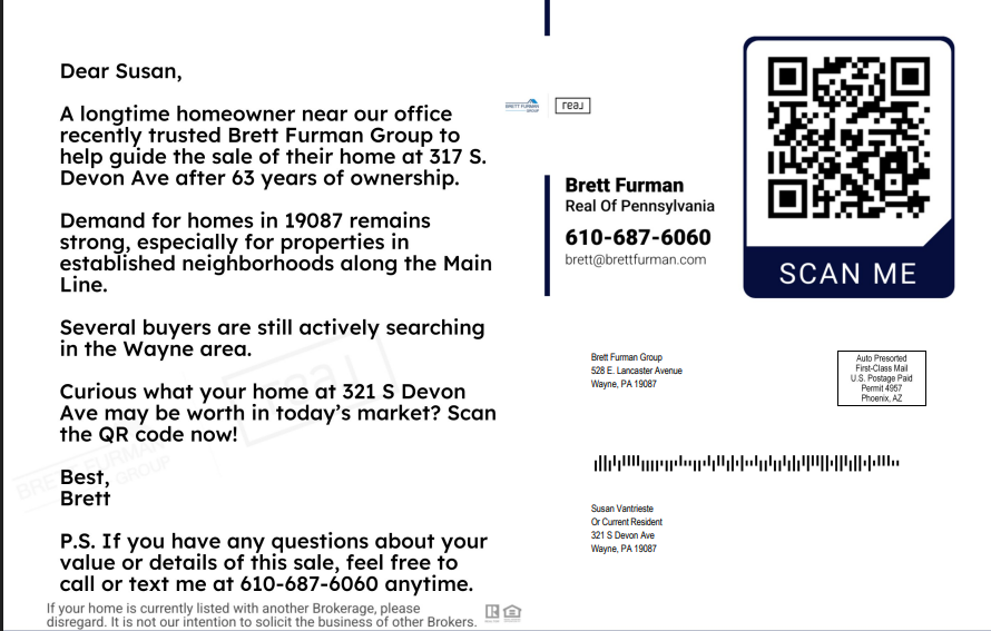 Just Listed / Just Sold Cards example component 2