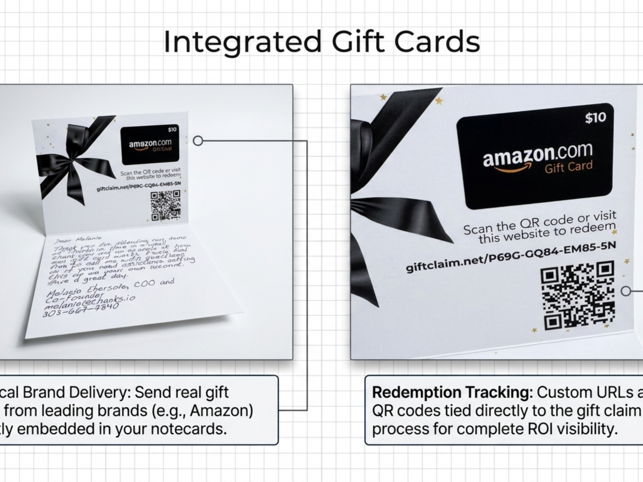 Integrated gift card portfolio preview